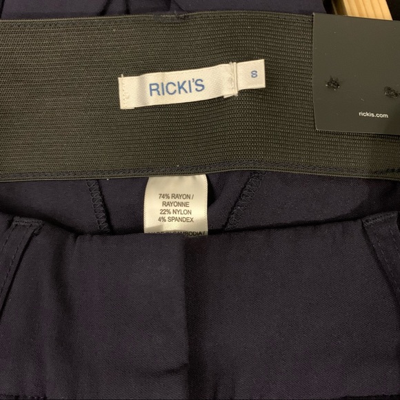 SOLD NWT Navy Straight Leg Trouser - Picture 7 of 9